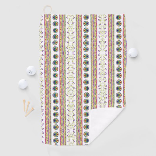 Golf Towel Floral Golfhanddoek (Insitu)