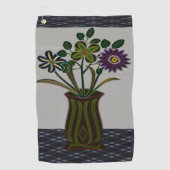 Golf Towel Floral Golfhanddoek (Voorkant)