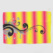 Golf Towel Floral Golfhanddoek (Horizontaal)