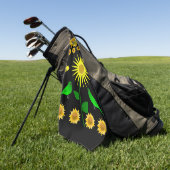 Golf Towel Floral Golfhanddoek (Groen)