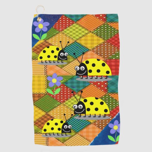 Golf Towel Floral Golfhanddoek (Voorkant)