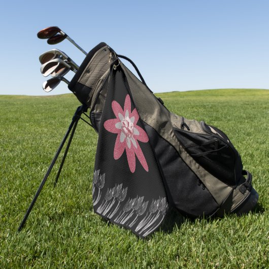 Golf Towel Floral Golfhanddoek (Groen)