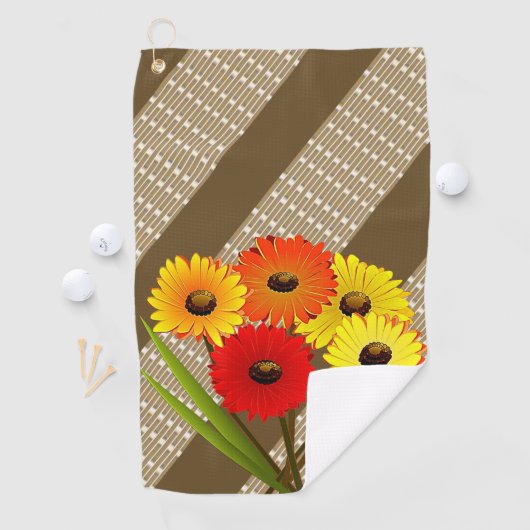 Golf Towel Floral Golfhanddoek (Insitu)