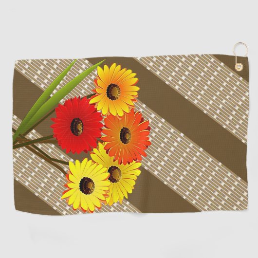 Golf Towel Floral Golfhanddoek (Horizontaal)