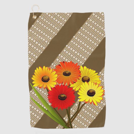 Golf Towel Floral Golfhanddoek (Voorkant)