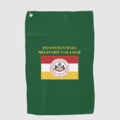 GOLF TOWEL (groen) met PMC FLAG logo Golfhanddoek (Voorkant)