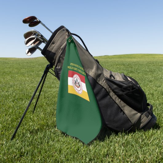 GOLF TOWEL (groen) met PMC FLAG logo Golfhanddoek (Groen)