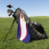 Golf Towel met vlag van American Samoa, Verenigde  Golfhanddoek (Groen)