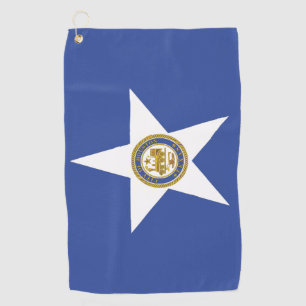 Golf Towel met vlag van Houston City, Verenigde St Golfhanddoek