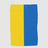 Golf Towel met vlag van Oekraïne Golfhanddoek (Voorkant)