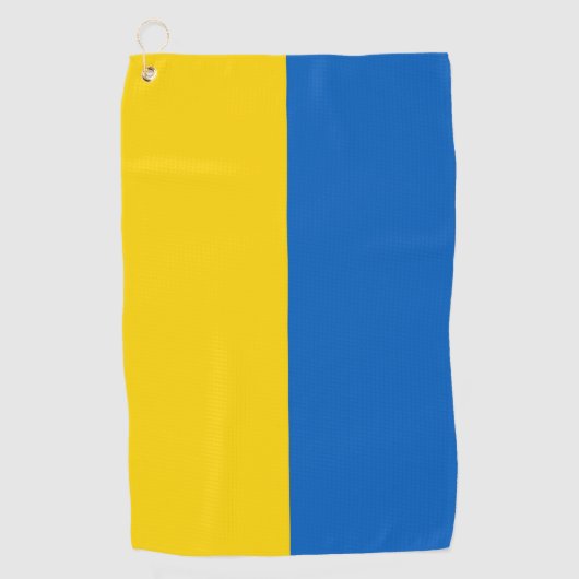 Golf Towel met vlag van Oekraïne Golfhanddoek (Voorkant)