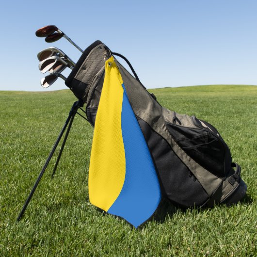 Golf Towel met vlag van Oekraïne Golfhanddoek (Groen)