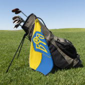 Golf Towel met vlag van Oekraïne Golfhanddoek (Groen)