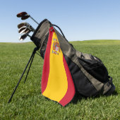 Golf Towel met vlag van Spanje Golfhanddoek (Groen)