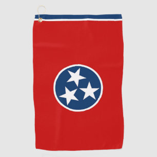 Golf Towel met vlag van Tennessee, Verenigde State Golfhanddoek