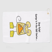 Golf Towel Mouse Cheese Pizza  Golfhanddoek (Horizontaal)