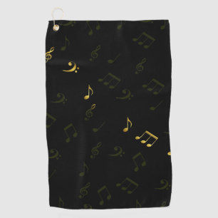 Golf Towel, muziek, set, home, noten, kleurrijk Golfhanddoek