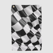 Golf Towel Racing Flag  Golfhanddoek (Voorkant)
