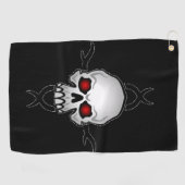 Golf Towel Skull Golfhanddoek (Horizontaal)