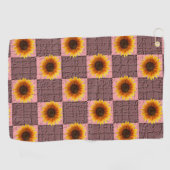 Golf Towel Sunflower Golfhanddoek (Horizontaal)