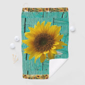 Golf Towel Sunflower Golfhanddoek (Insitu)