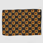 Golf Towel Sunflower Golfhanddoek (Horizontaal)