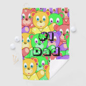 Golf Towel Teddy Bear Golf Towel #1 Pap Golfhanddoek (Insitu)