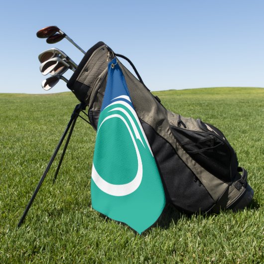 Golf Towel with flag of Ottawa, Canada Golfhanddoek (Groen)