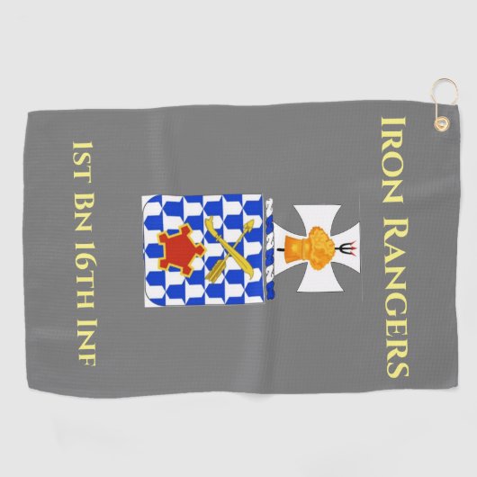Golf Towel with Military Crest Golfhanddoek (Horizontaal)