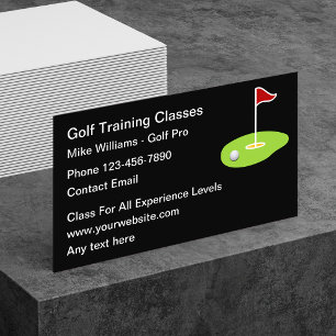 Golf Training Nieuwe Moderne Visitekaartjes