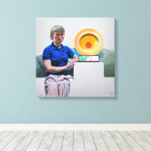 Golf Trophy - Afdrukken van platte Canvas (Insitu (Houten vloer))