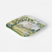 Golf Trouwdecoraties op het groene papieren bord (Gebogen)