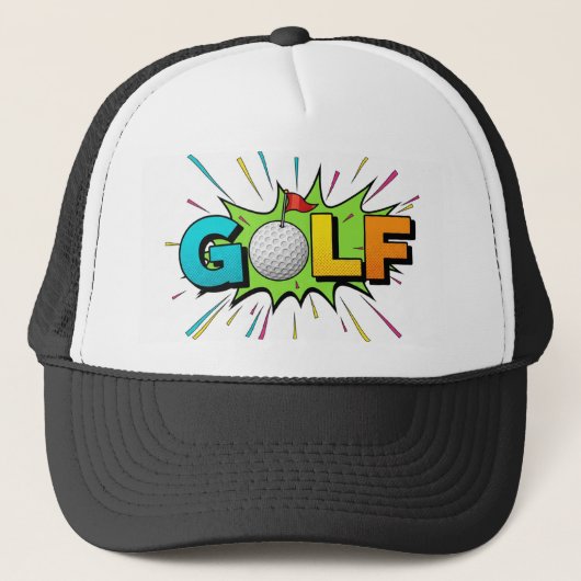 Golf Trucker Hoed Pet (Voorkant)