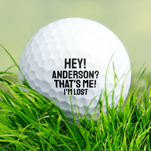 Golf Typographie personnalisée Drôle perdu balles de go