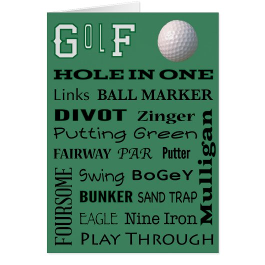 GOLF typography (Devant)