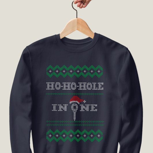 Golf Ugly Christmas Ho Hole in een sweatshirt