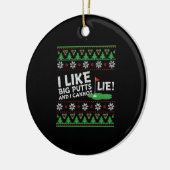 Golf Ugly Kerstmis Keramisch Ornament (Links)