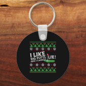 Golf Ugly Kerstmis Sleutelhanger (Voorkant)