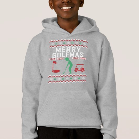 Golf Ugly KerstSweater Merry Golfmas (Voorkant)