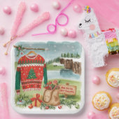 Golf Ugly Sweater Christmas for golfer Papieren Bordje (Feest)