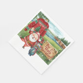 Golf Ugly Sweater Christmas Party Servet (Hoek)