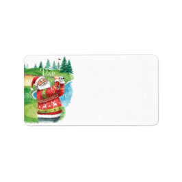 Golf Ugly Sweater thema voor golfer Kerstmis Etiket