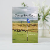 Golf - Uitnodiging voor een gepersonaliseerde Pens (Staand voorkant)