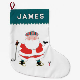 Golf Vakantie Grote Kerst Sock Kerstsok