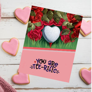 Golf Valentijnsdag Kaart - T-shirt uw liefde