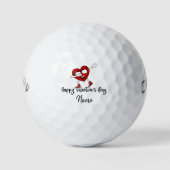Golf Valentine's to golfer avec amour vous balles de go (Devant)