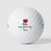 Golf Valentine's to golfer avec amour vous balles de go (Devant)