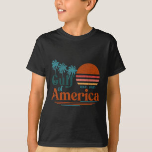 Golf van Amerika 2025 Amerikaanse vlag Mexico Retr T-shirt