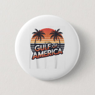 Golf van Amerika 2025 Retro Amerikaanse vlag Mexic Ronde Button 5,7 Cm