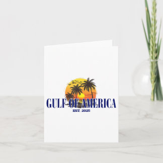 Golf van Amerika 2025 Strand Amerikaanse vlag Grap Kaart